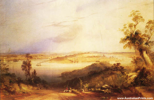 Conrad Martens, View Of Sydney From North Shore