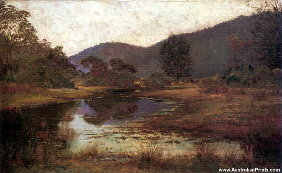 Julian Ashton - Waterhole On The Hawkesbury 1885